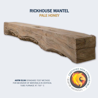 Lexington Hearth Rickhouse 72" Non-Combustible Pale Honey Mantel Shelf Kit