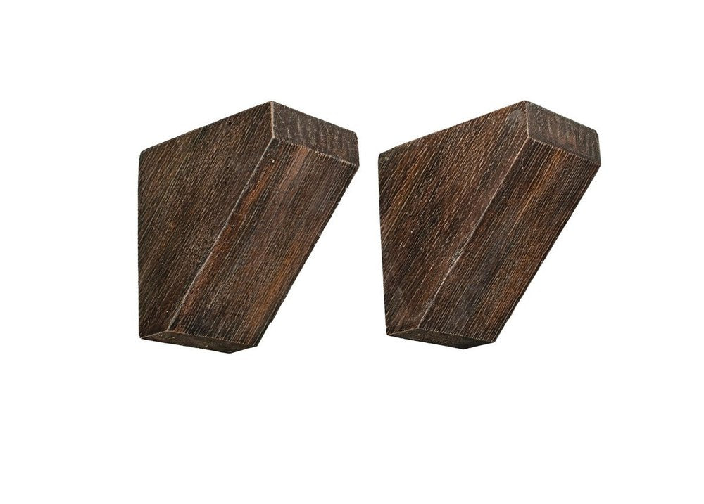 Lexington Hearth Set of 2 Maduro Sawmill Corbel