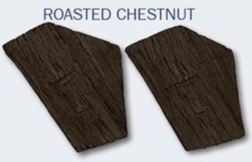 Lexington Hearth Set of 2 Roasted Chestnut Rustic Corbel