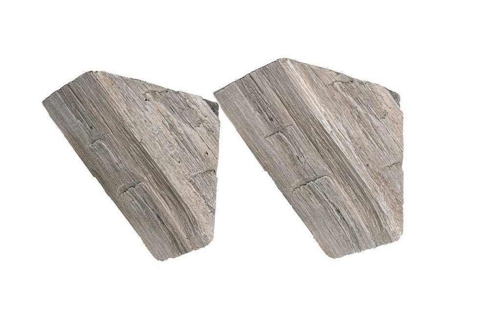 Lexington Hearth Set of 2 Weathered Gray Rustic Corbel