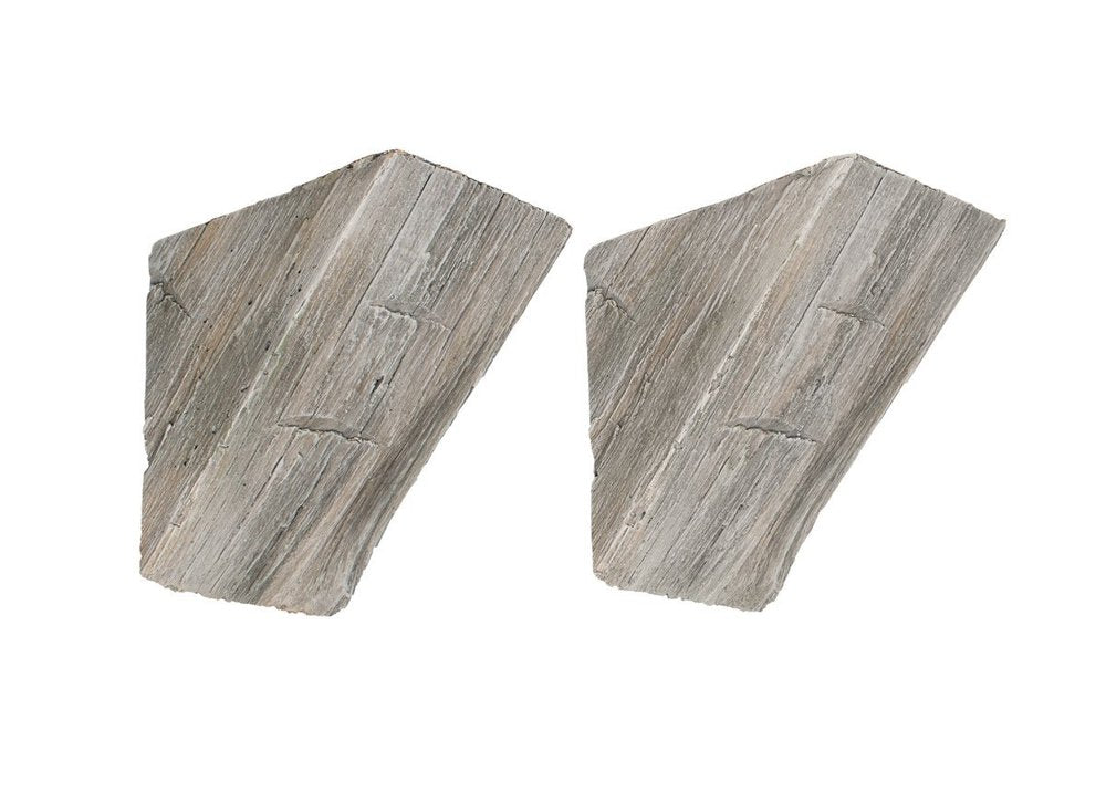 Lexington Hearth Set of 2 Weathered Gray Rustic Corbel