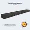 Lexington Hearth Smokehouse 80" Non-Combustible Eclipse Finish Mantel