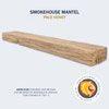 Lexington Hearth Smokehouse 80" Non-Combustible Pale Honey Finish Mantel