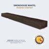 Lexington Hearth Smokehouse 80" Non-Combustible Roasted Chestnut Finish Mantel