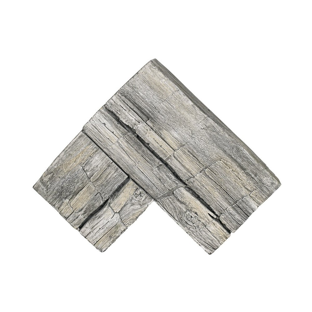 Lexington Hearth Tobacco Barn 12" Weathered Gray Corner Mantel