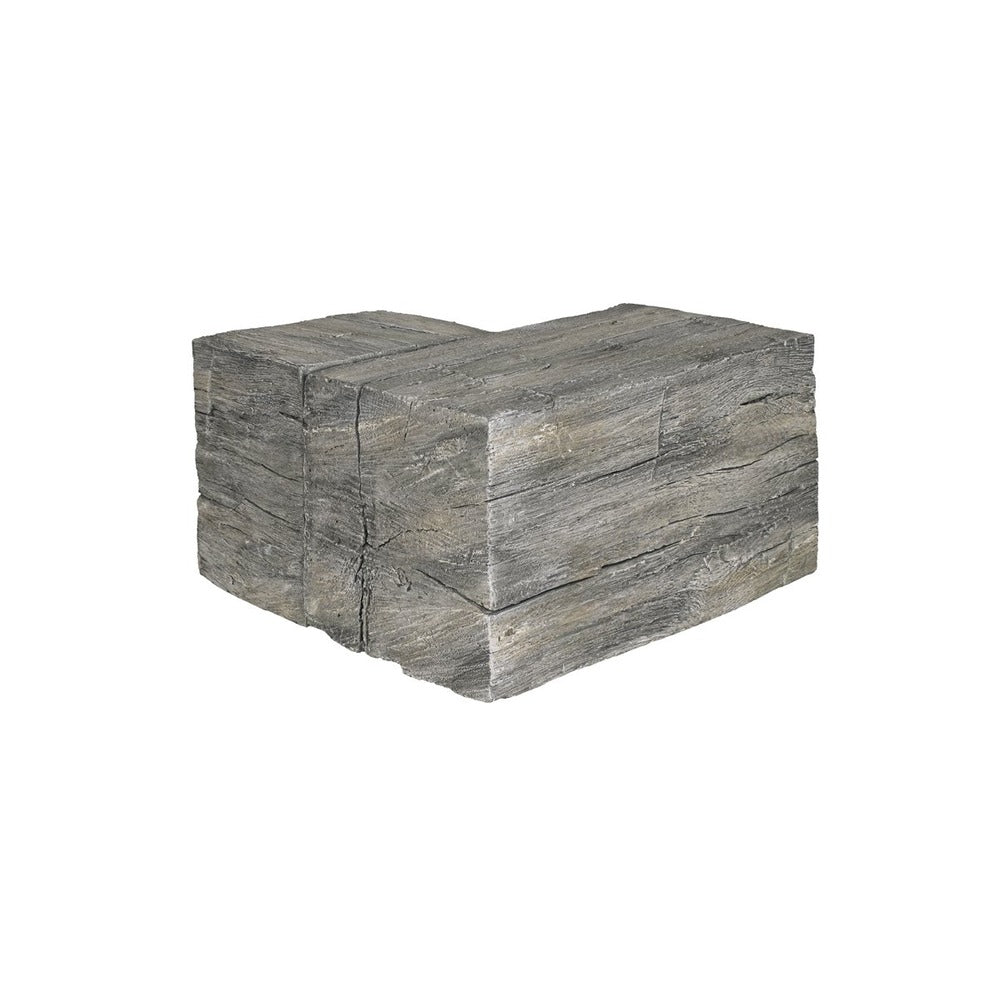 Lexington Hearth Tobacco Barn 12" Weathered Gray Corner Mantel