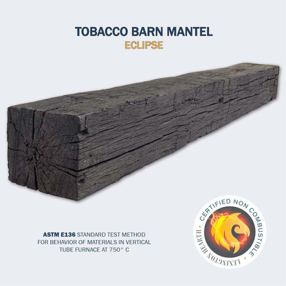Lexington Hearth Tobacco Barn 72" Non-Combustible Eclipse Mantel Shelf Kit