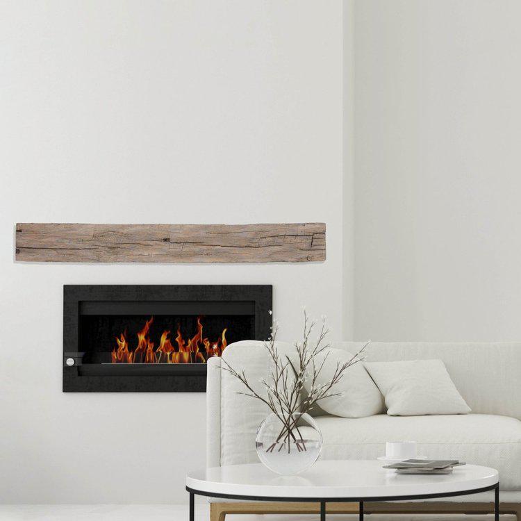 Lexington Hearth Tobacco Barn 72" Non-Combustible Pale Honey Mantel Shelf Kit