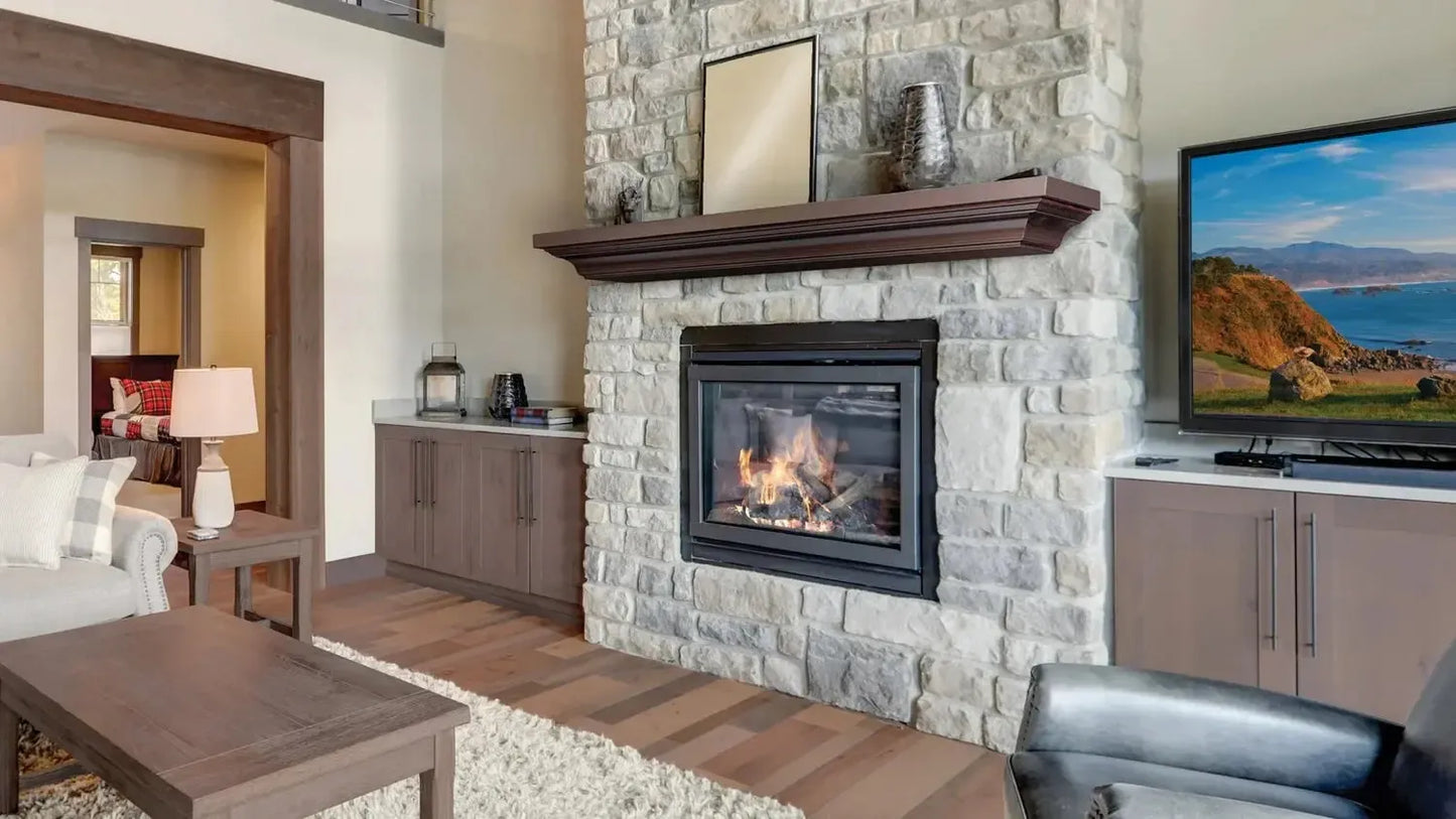 Lexington Hearth Woodford 48" Cherry Wood Mantel Shelf Kit