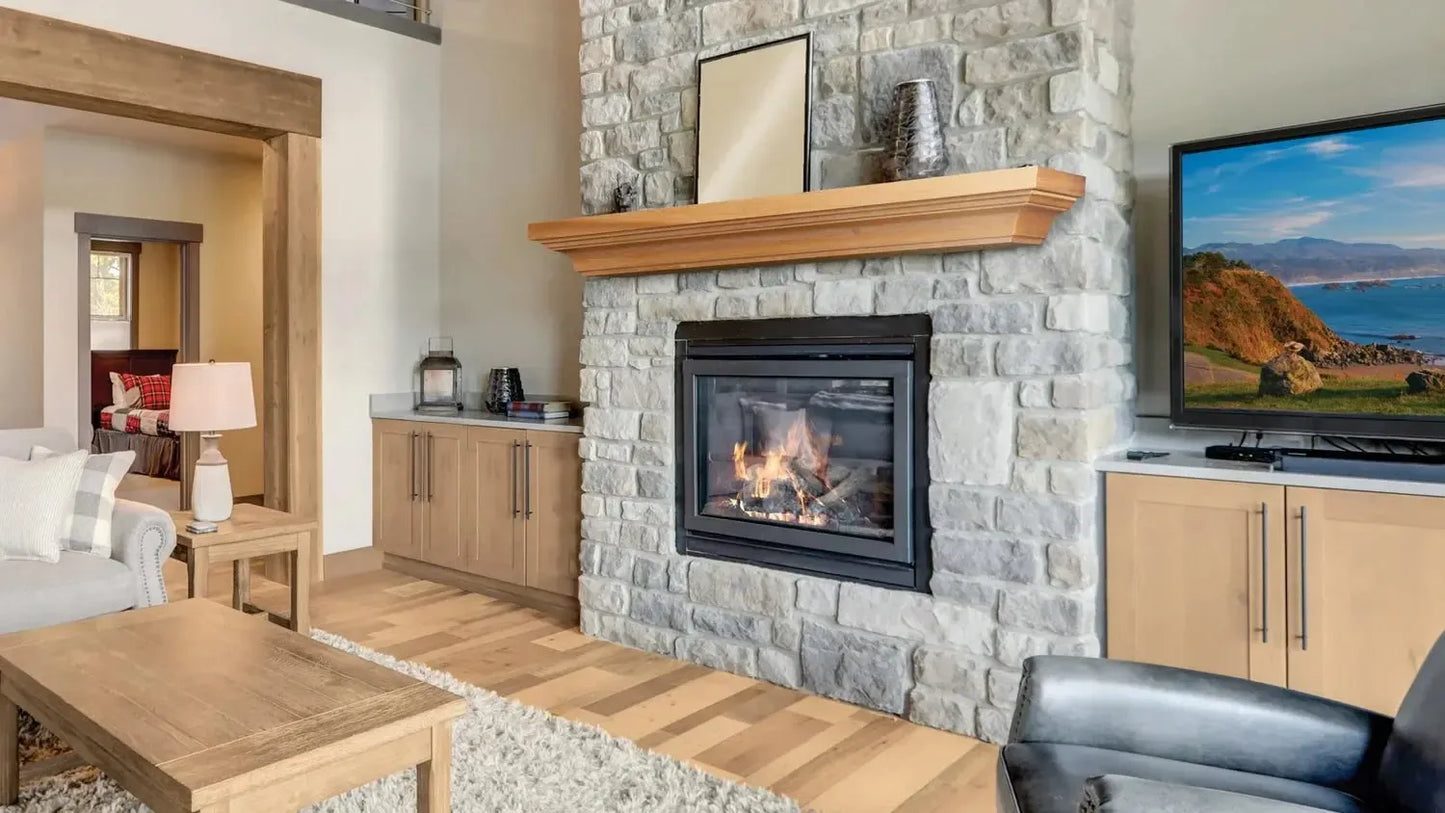 Lexington Hearth Woodford 72" Honey Oak Wood Mantel Shelf Kit