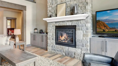 Lexington Hearth Woodford 72" Luna White Wood Mantel Shelf Kit