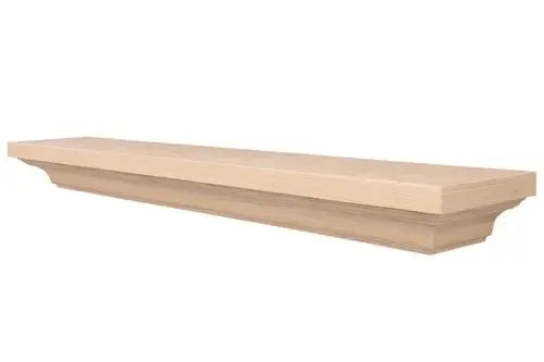Lexington Hearth Woodford 72" Unfinished Wood Mantel Shelf Kit
