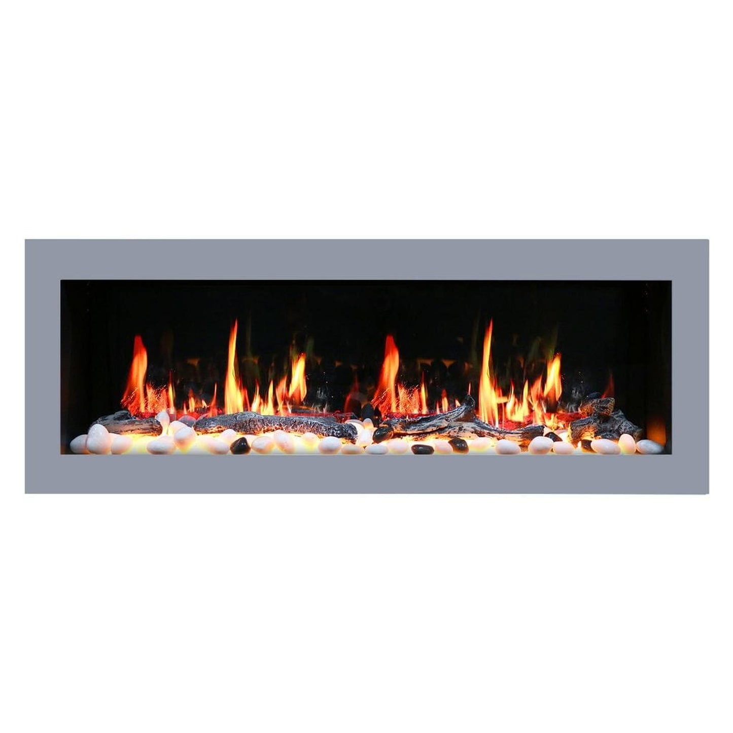 Litedeer 48" Gloria II Push-In Contemporary Smart Linear Built-In Electric Fireplace