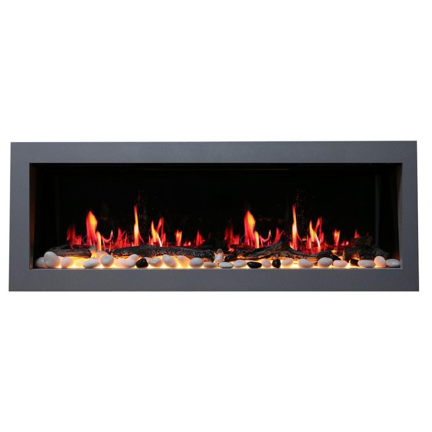 Litedeer 48" Latitude II Push-In Contemporary Smart Linear Built-In Electric Fireplace