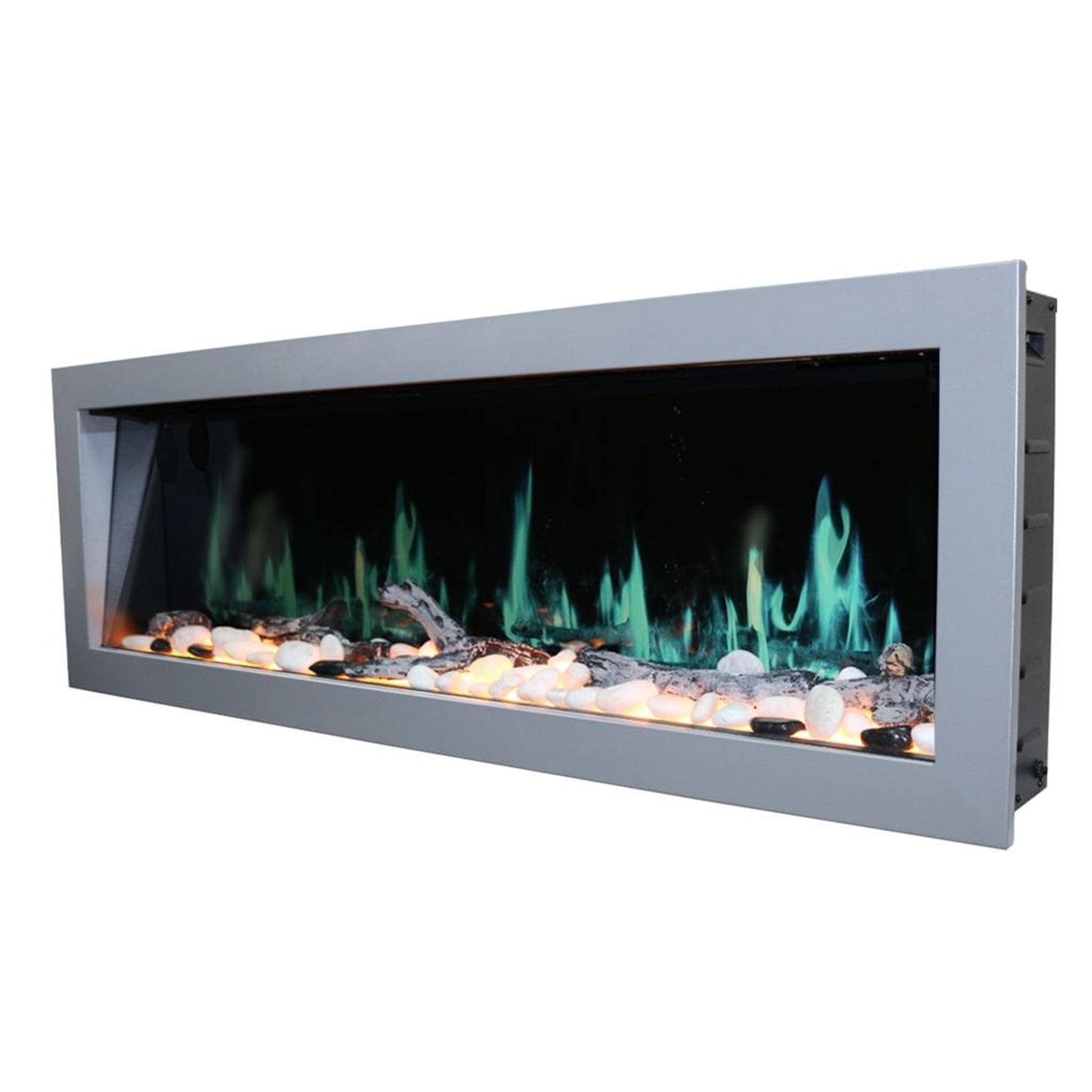 Litedeer 58" Gloria II Push-In Contemporary Smart Linear Built-In Electric Fireplace