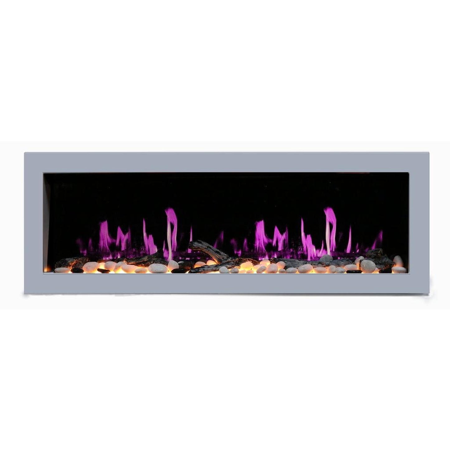Litedeer 58" Gloria II Push-In Contemporary Smart Linear Built-In Electric Fireplace