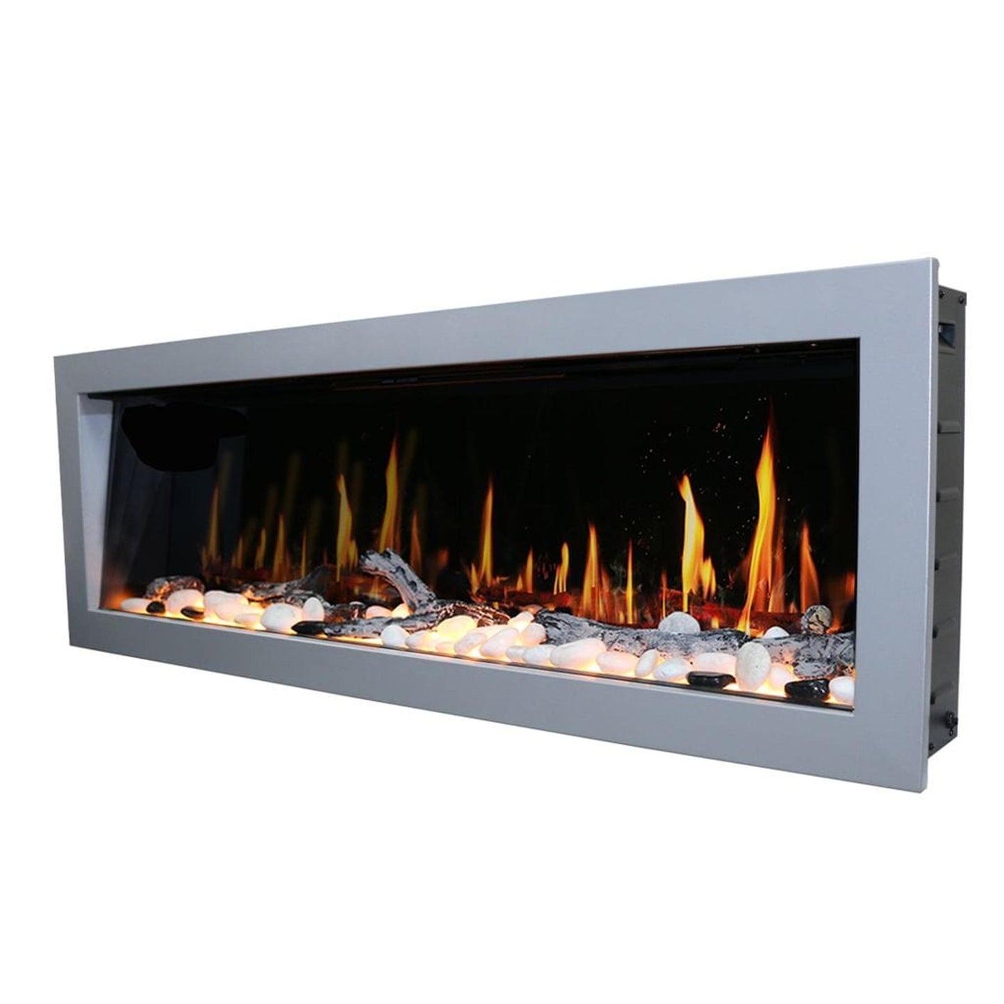 Litedeer 58" Gloria II Push-In Contemporary Smart Linear Built-In Electric Fireplace