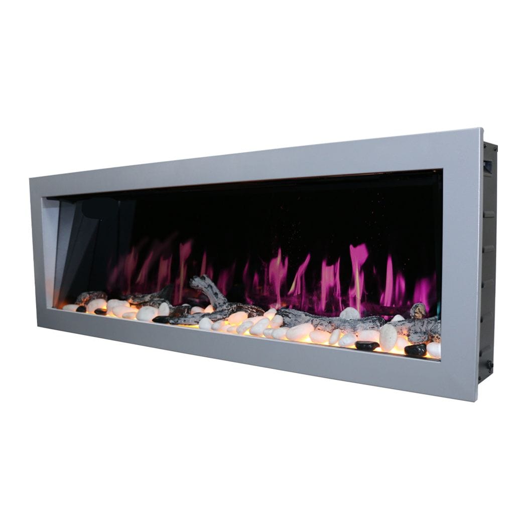 Litedeer 58" Gloria II Push-In Contemporary Smart Linear Vent-Free Built-In Electric Fireplace