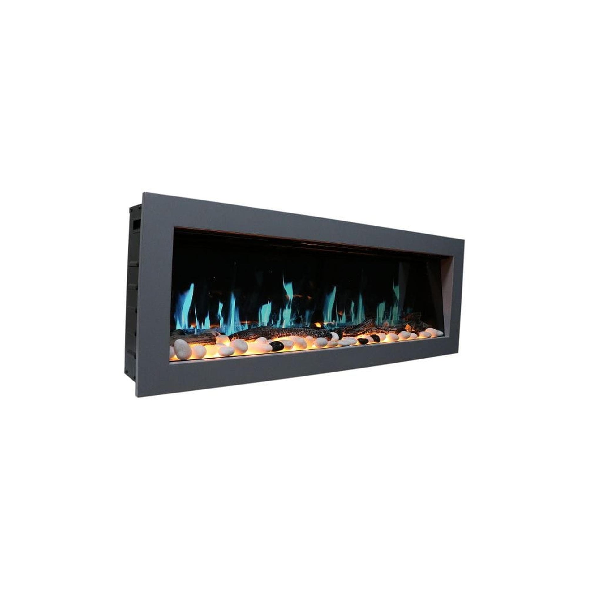 Litedeer 58" Latitude II Push-In Contemporary Smart Linear Built-In Electric Fireplace