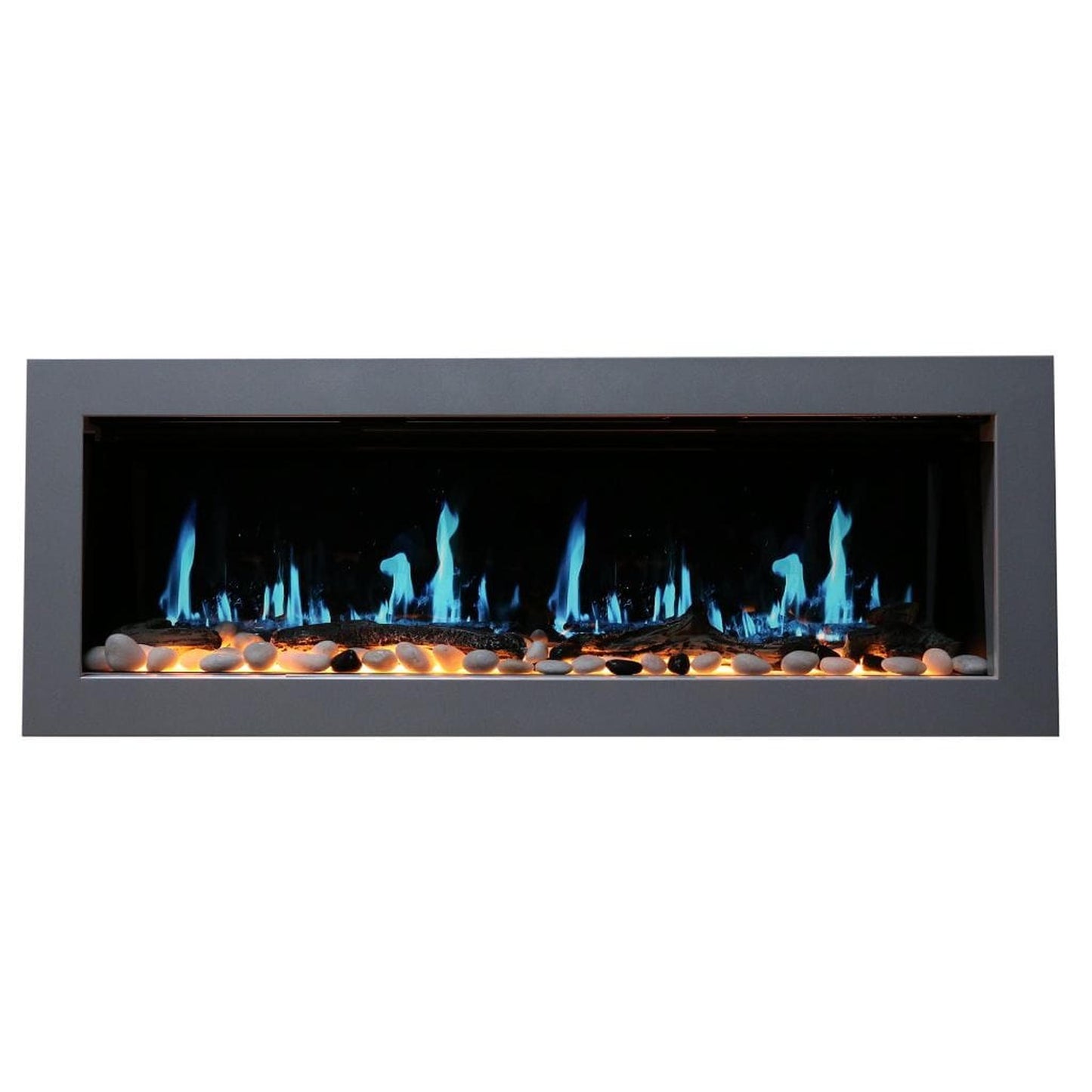 Litedeer 58" Latitude II Push-In Contemporary Smart Linear Built-In Electric Fireplace