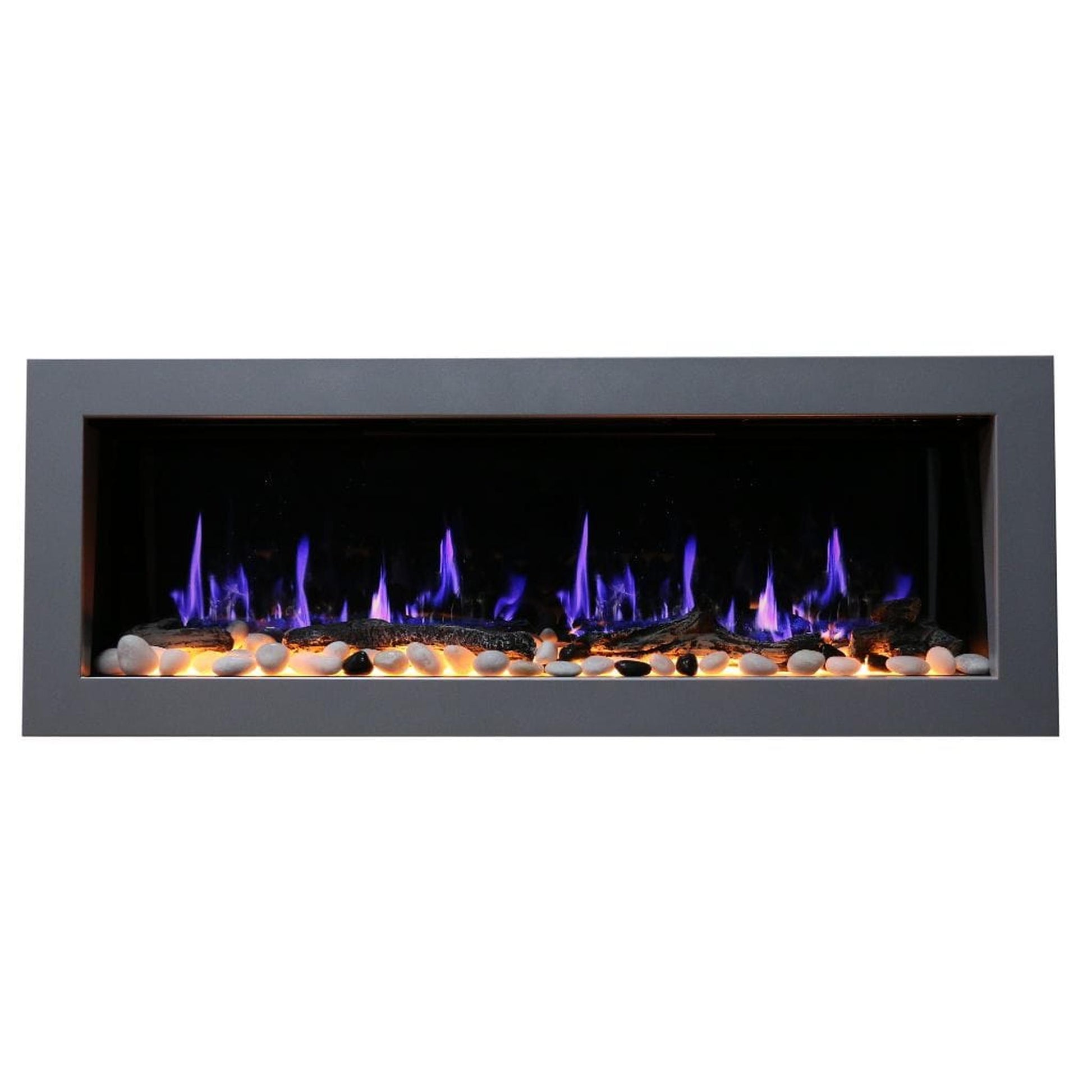 Litedeer 58" Latitude II Push-In Contemporary Smart Linear Built-In Electric Fireplace