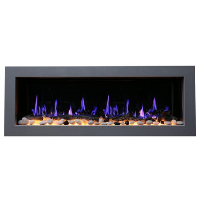 Litedeer 58" Latitude II Push-In Contemporary Smart Linear Built-In Electric Fireplace