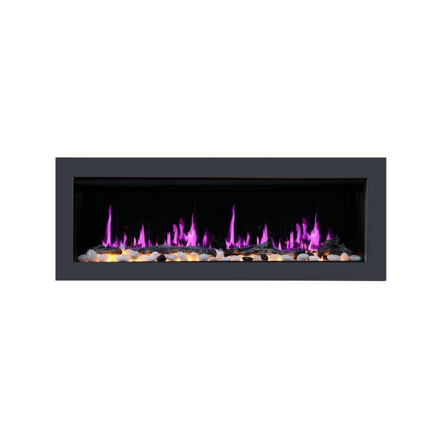 Litedeer 58" Latitude II Push-In Contemporary Smart Linear Built-In Electric Fireplace