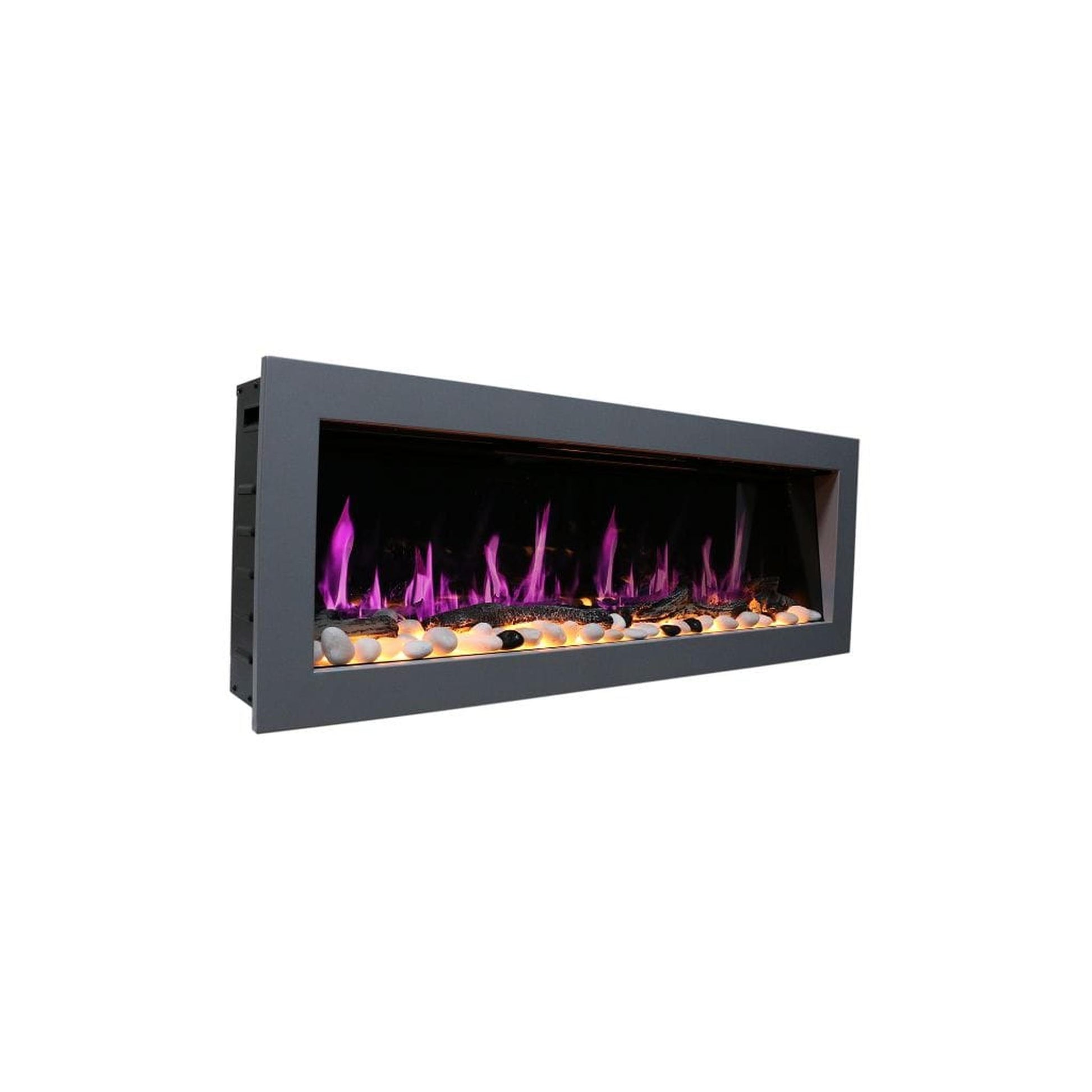 Litedeer 58" Latitude II Push-In Contemporary Smart Linear Built-In Electric Fireplace