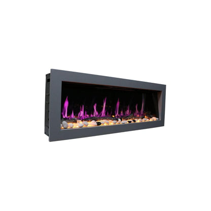 Litedeer 58" Latitude II Push-In Contemporary Smart Linear Built-In Electric Fireplace
