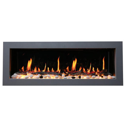 Litedeer 58" Latitude II Push-In Contemporary Smart Linear Built-In Electric Fireplace