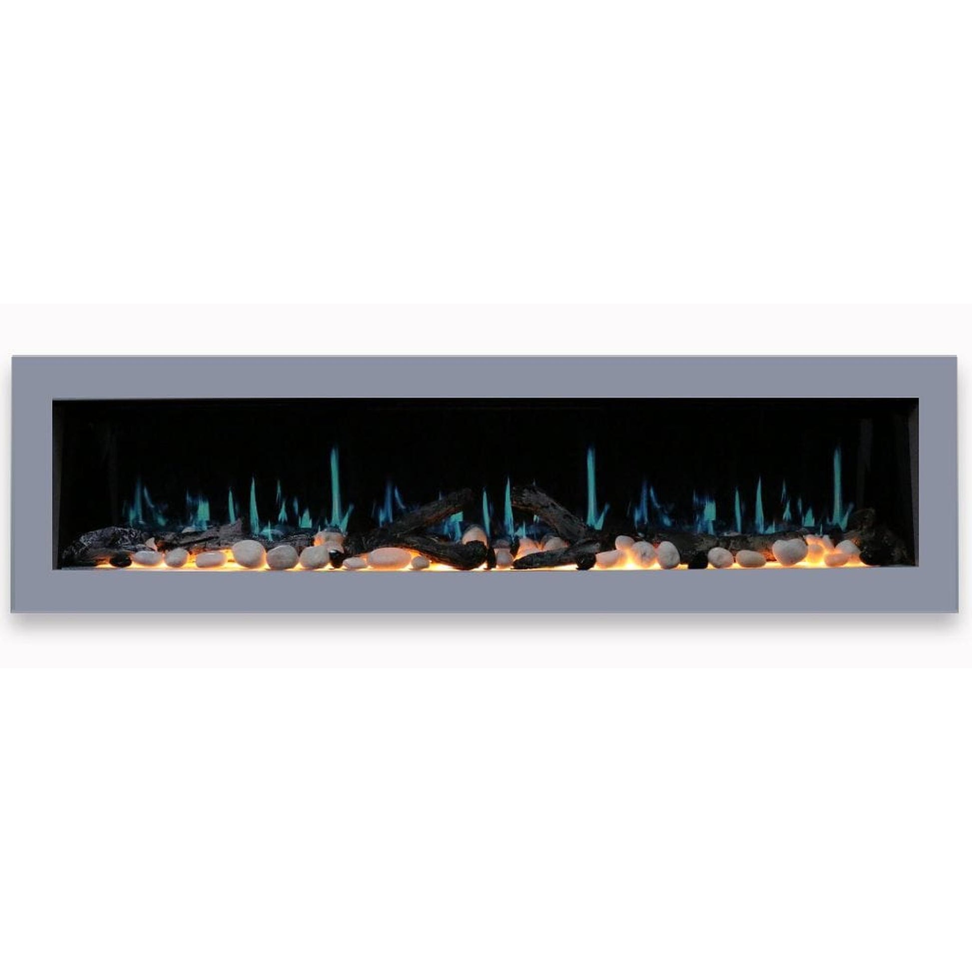 Litedeer 68" Gloria II Push-In Contemporary Smart Linear Built-In Electric Fireplace