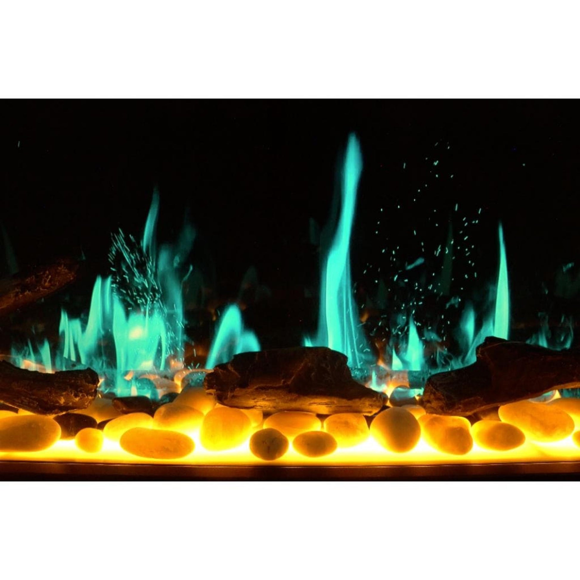 Litedeer 68" Latitude II Push-In Contemporary Smart Linear Built-In Electric Fireplace