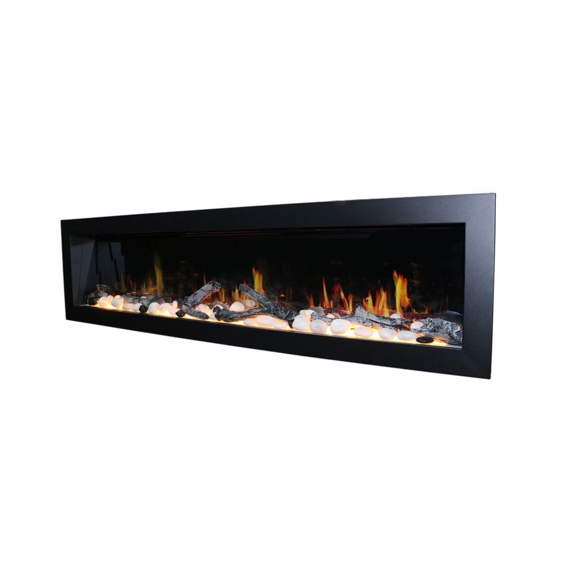 Litedeer 68" Latitude II Push-In Contemporary Smart Linear Built-In Electric Fireplace