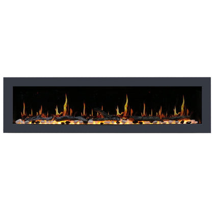 Litedeer 78" Latitude II Push-In Contemporary Smart Linear Built-In Electric Fireplace