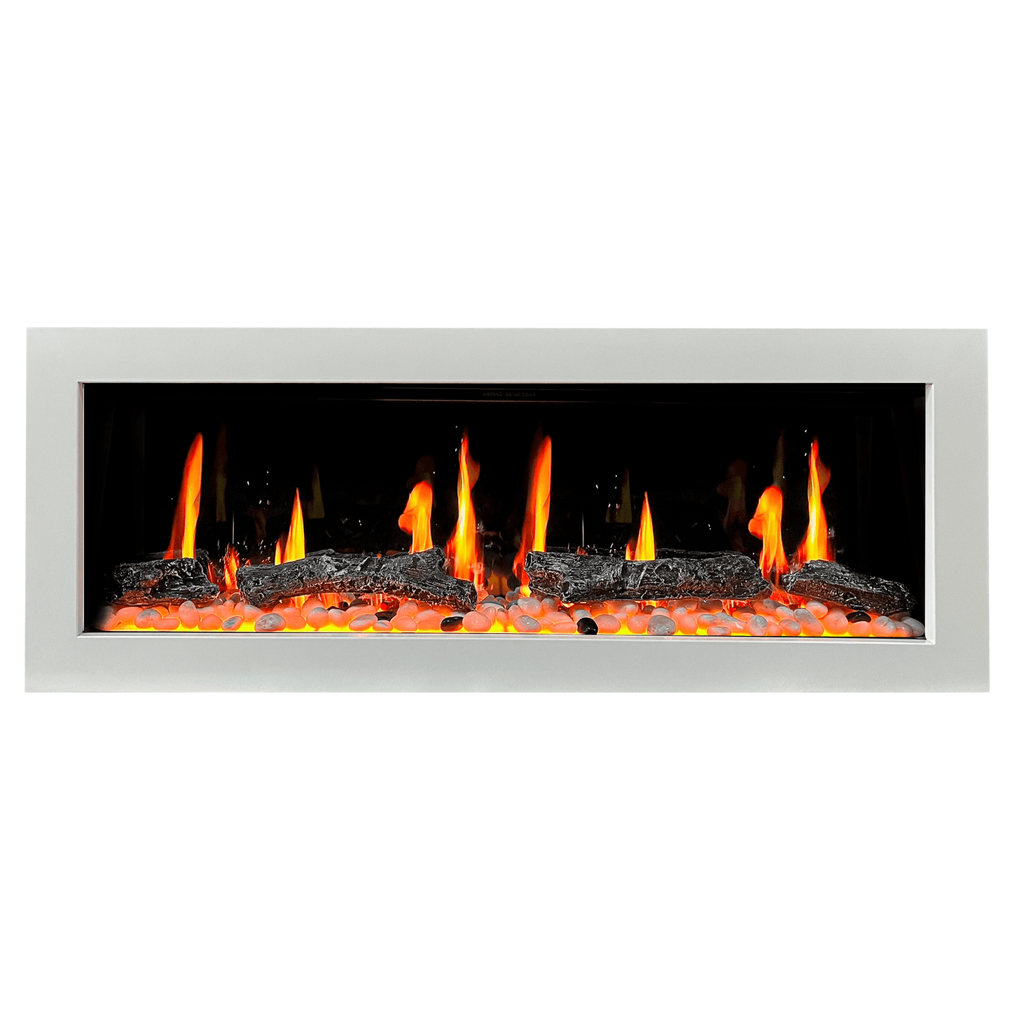 Litedeer Homes Gloria II 48" White Smart App Control Multi Flame Wall Mount Electric Fireplace