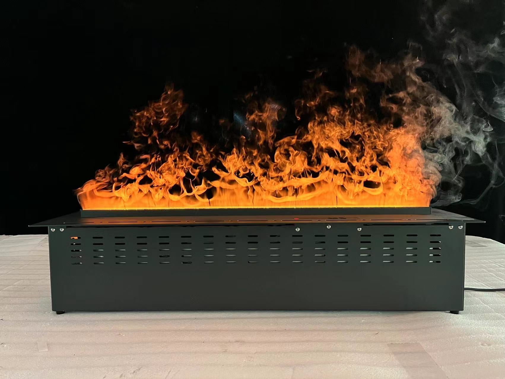 Litedeer Homes Mercury 40" Black Smart Control Water Vapor Electric Fireplace Cassette