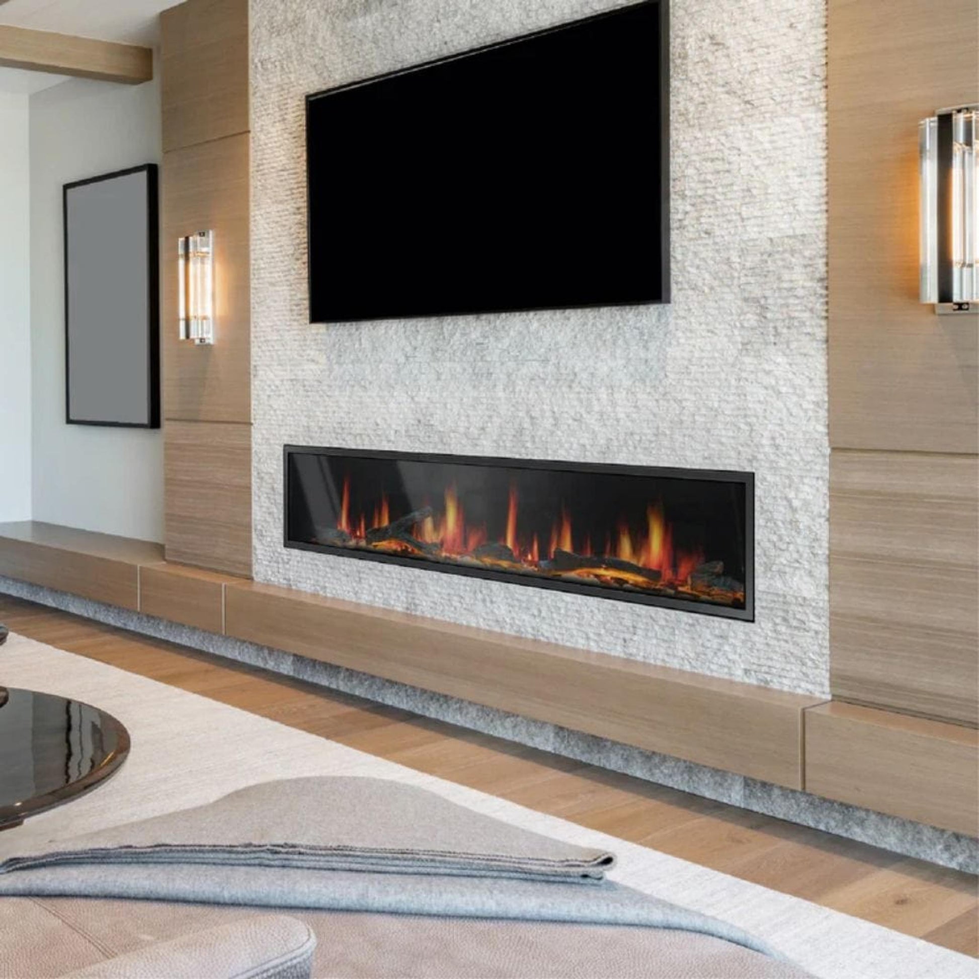 Litedeer Latitude 75" Smart Linear WiFi Enabled Built-In Electric Fireplace