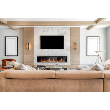 Litedeer Latitude 75" Smart Linear WiFi Enabled Built-In Electric Fireplace