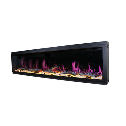 Litedeer Latitude 75" Smart Linear WiFi Enabled Built-In Electric Fireplace