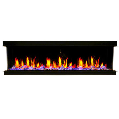 Litedeer Warmcastle 50" 3-Sided Vent-Free Smart WiFi-Enabled Electric Fireplace