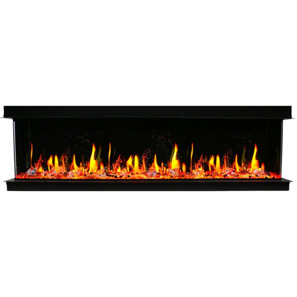 Litedeer Warmcastle 50" 3-Sided Vent-Free Smart WiFi-Enabled Electric Fireplace