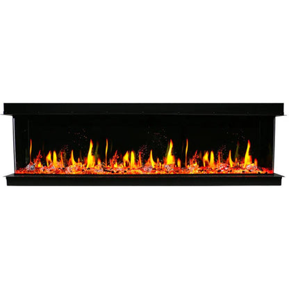 Litedeer Warmcastle 50" 3-Sided Vent-Free Smart WiFi-Enabled Electric Fireplace