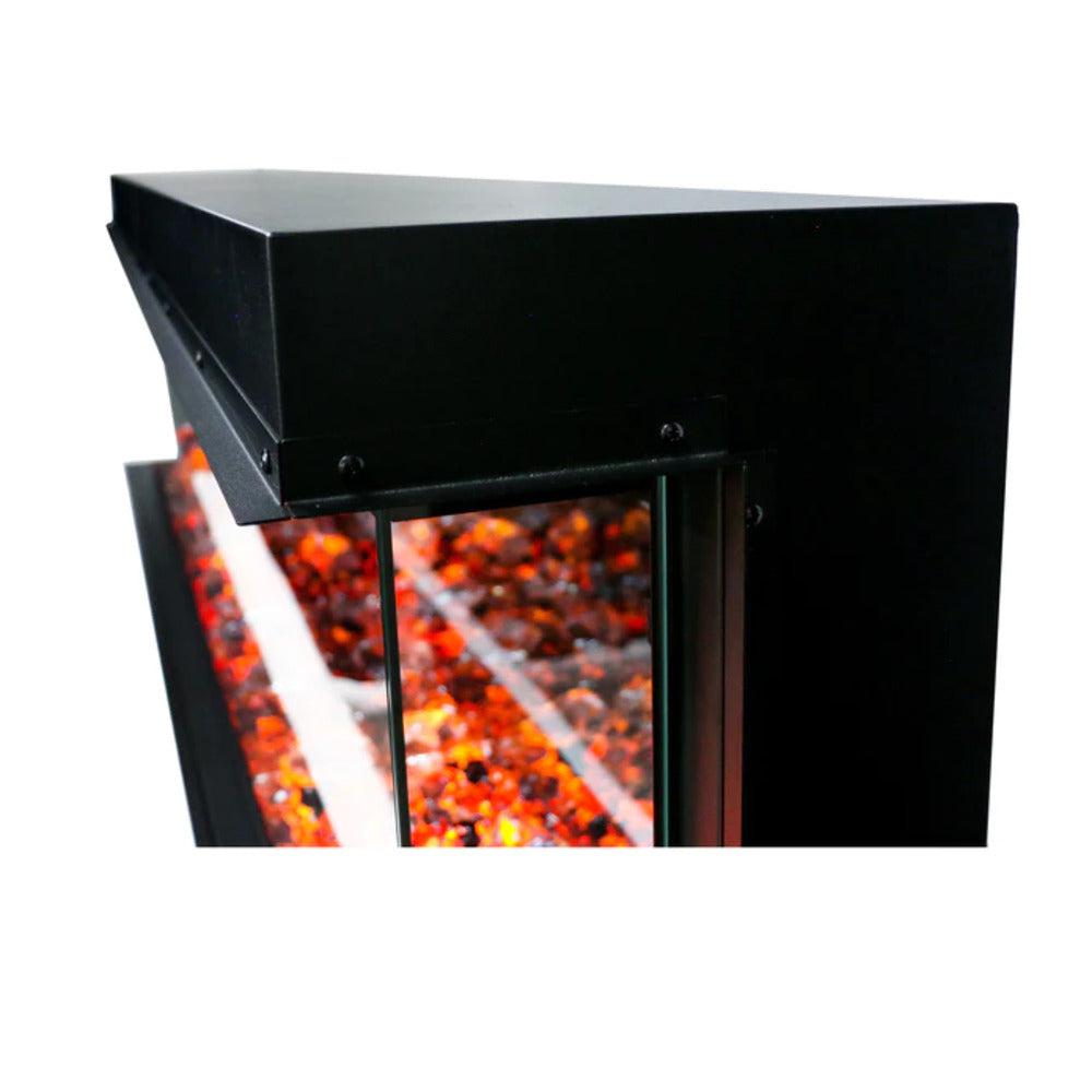 Litedeer Warmcastle 72" 3-Sided Vent-Free Smart WiFi-Enabled Electric Fireplace