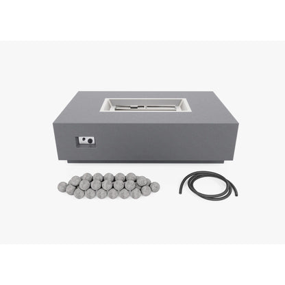Live Outer 34" x 52" Natural Gas Fire Pit Table With Ceramic Balls