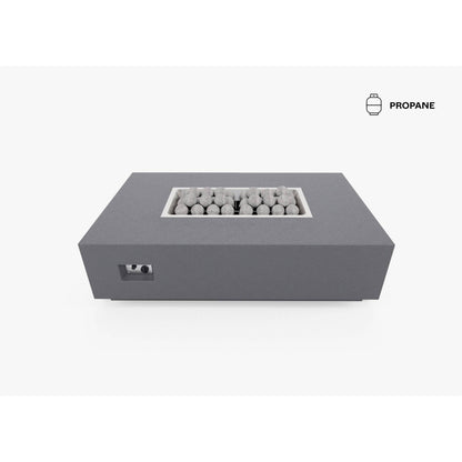 Live Outer 34" x 52" Propane Gas Fire Pit Table With Ceramic Balls