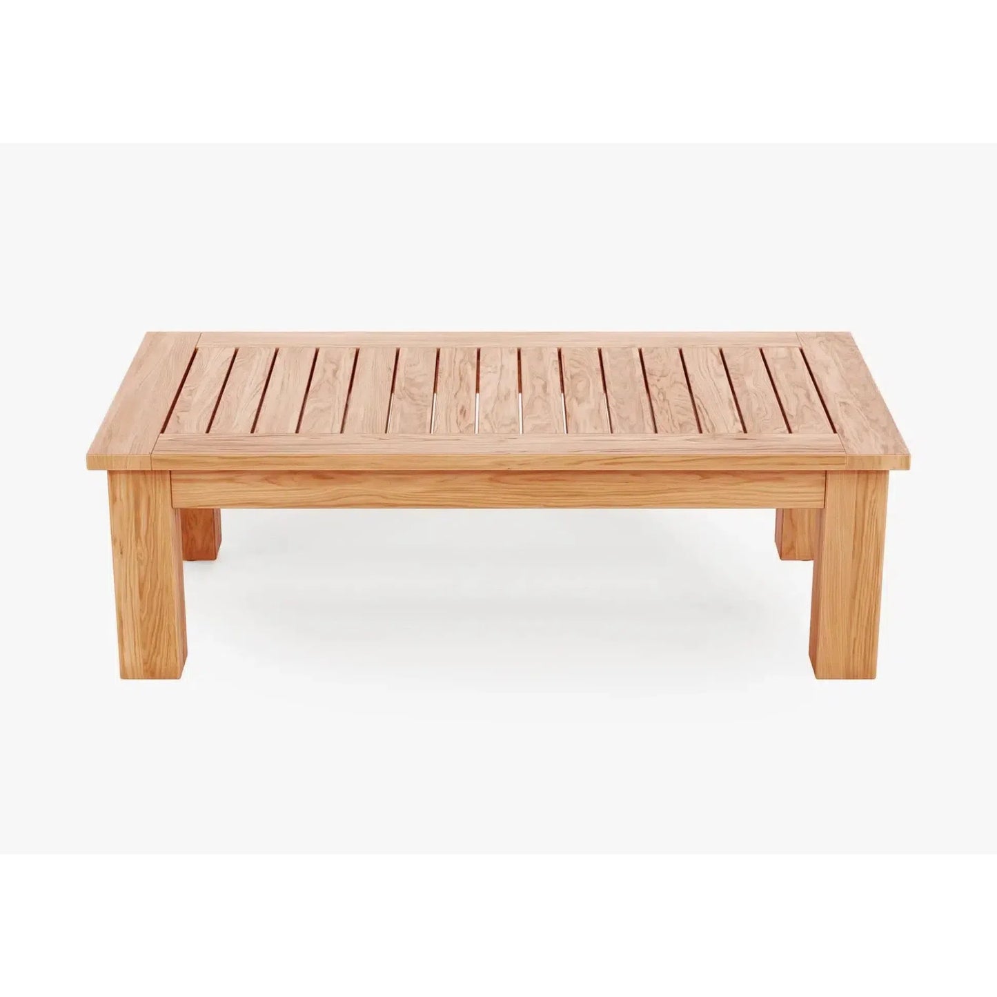 Live Outer 50" x 26" Medium Teak Outdoor Coffee Table - Square Leg