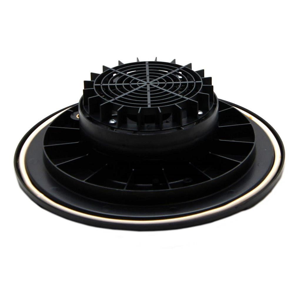 Love-Less Ash 01125 12" x 4" Black AV Lid Assembly
