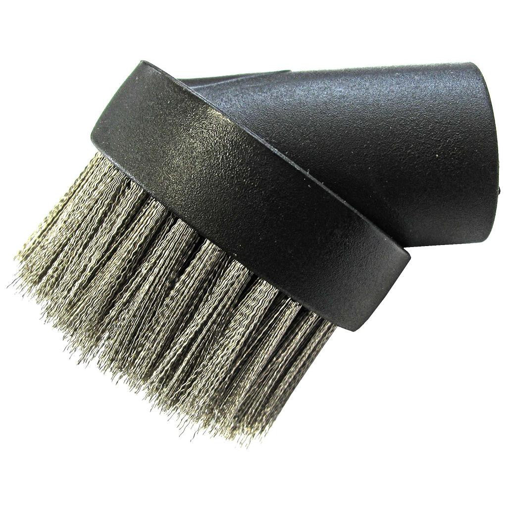 Love-Less Ash 14113 4" x 4" Round Black Dustless Ash Vacuum Wire Brush Tool