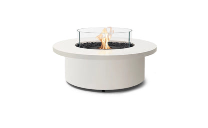 EcoSmart Fire Mimosa 40" Bone Freestanding Indoor Fire Table with Black Burner by MAD Design Group