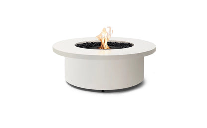 EcoSmart Fire Mimosa 40" Bone Freestanding Indoor Fire Table with Black Burner by MAD Design Group